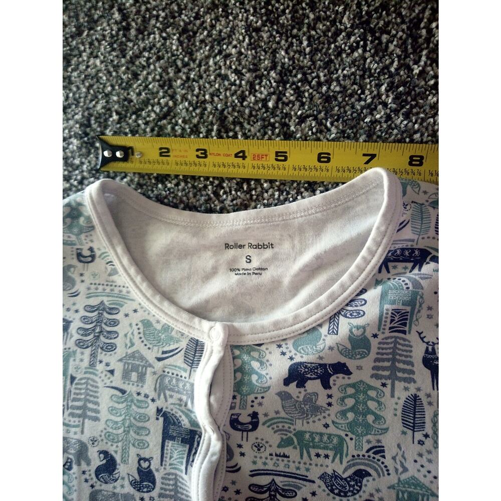 Roller Rabbit Shirt Pajama Size S Pre Owned 100% Pima Cotton - Picture 9 of 16